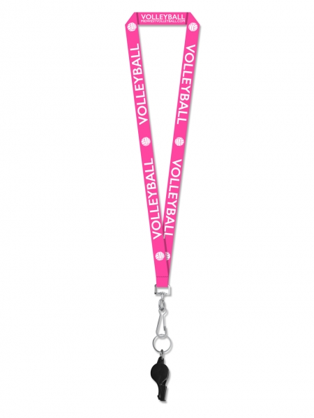 Wide Volleyball Lanyard With Whistle | Midwest Volleyball Warehouse