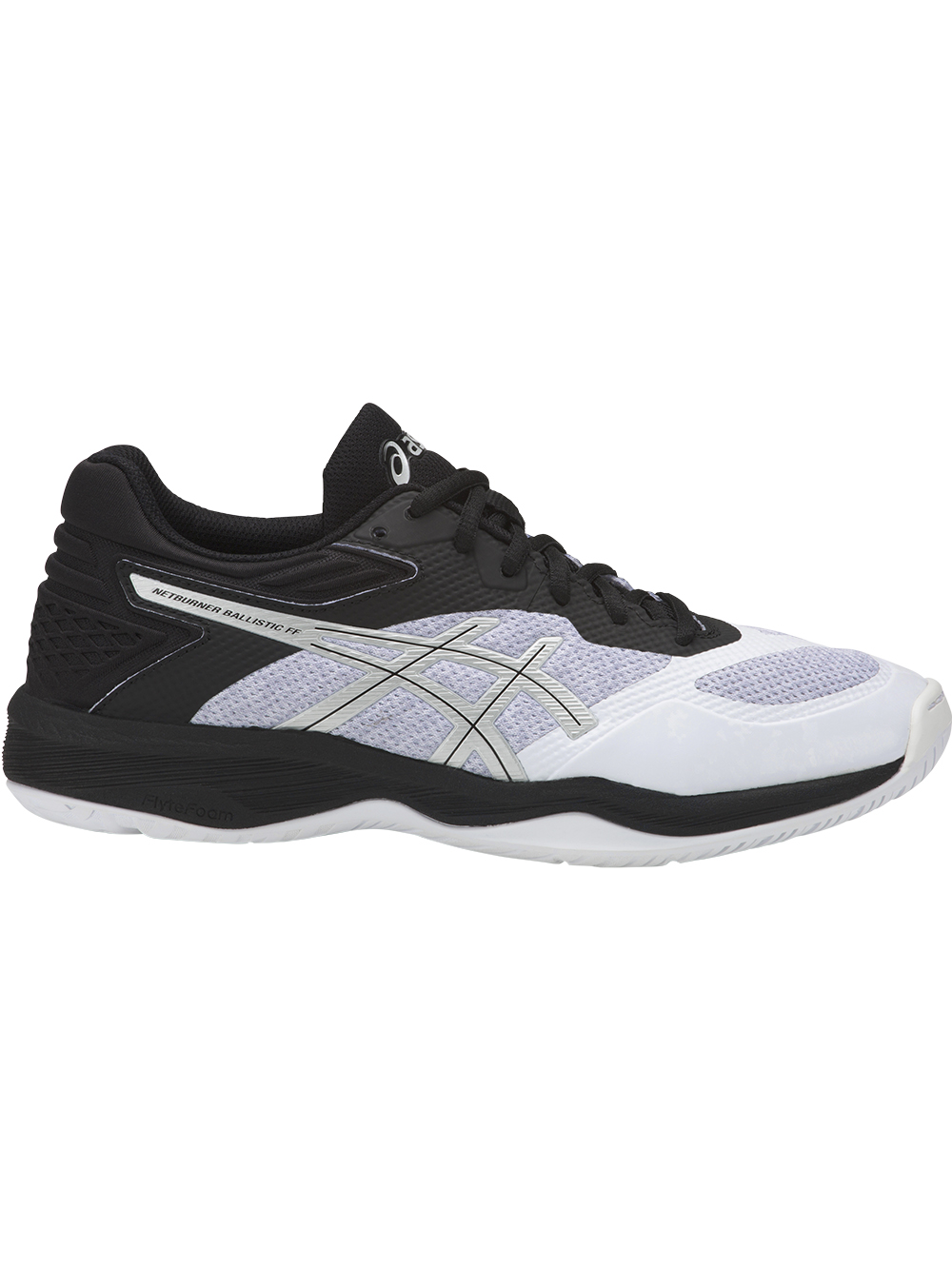 black and white asics womens