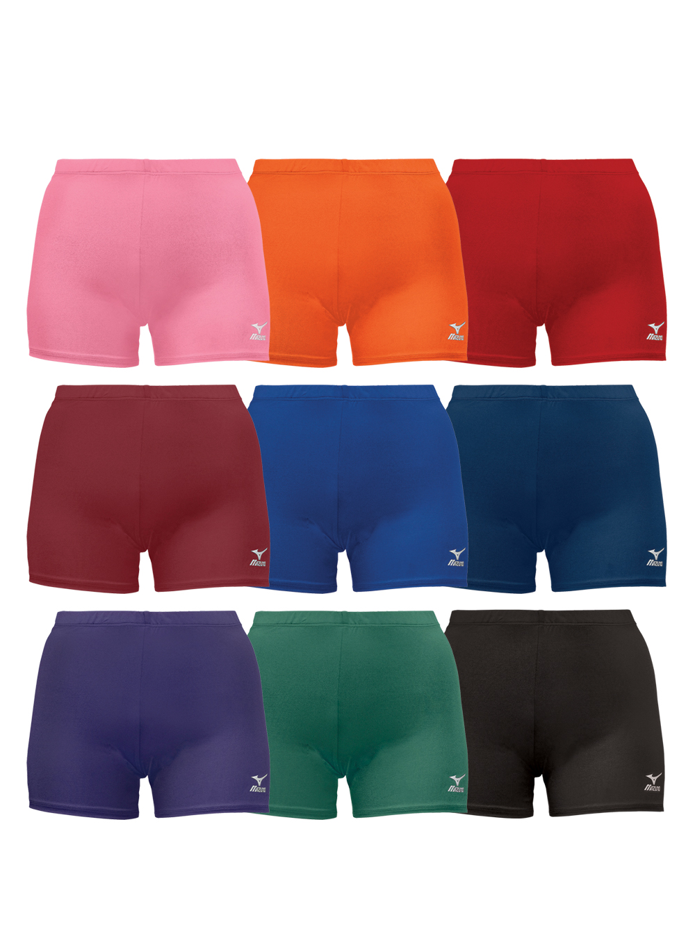 Women's Mizuno Core Vortex Volleyball Spandex Shorts in Several Team Color  Choices