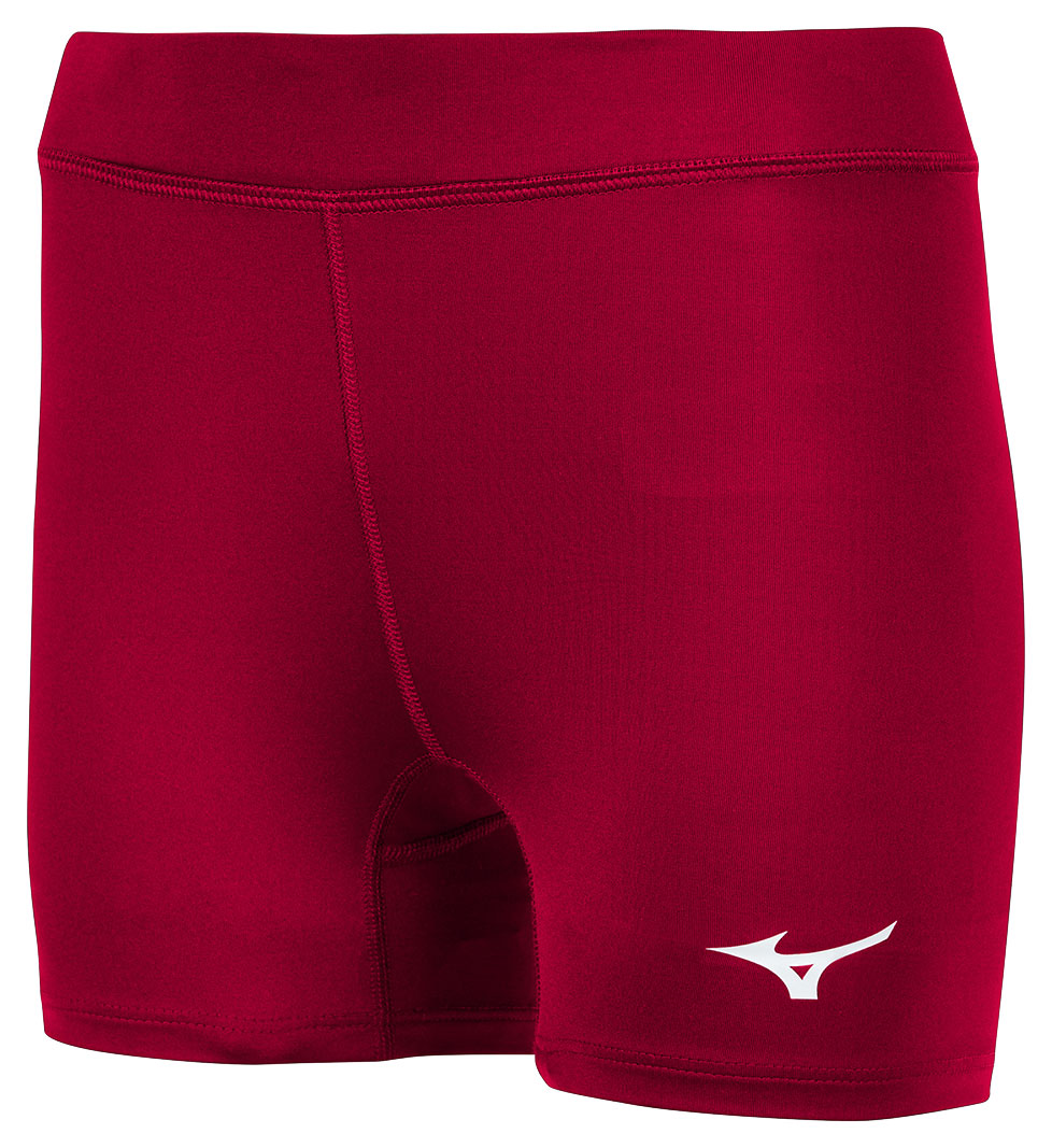 Mizuno Women's Vortex 4 Inseam Volleyball Shorts, Size Extra Large, Orange  (2020) 