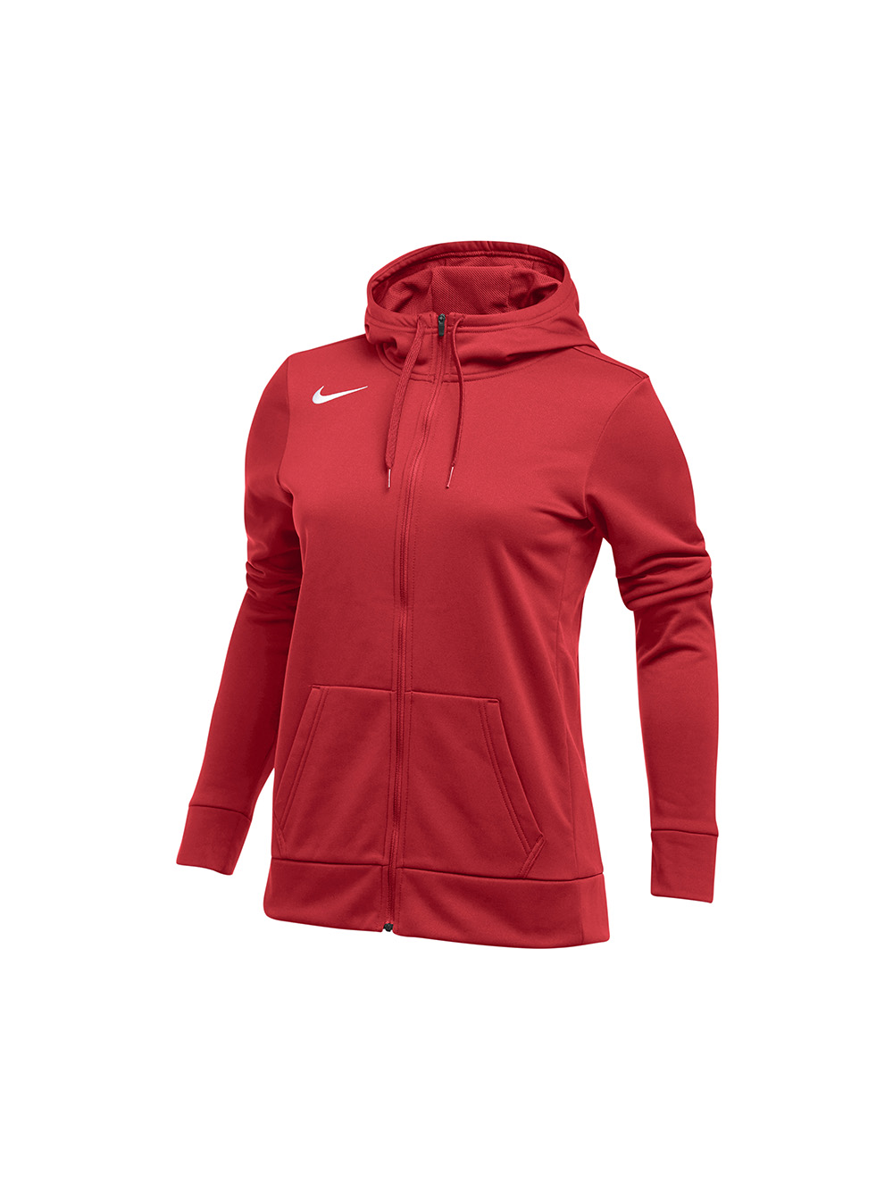 nike zip up jacket womens red