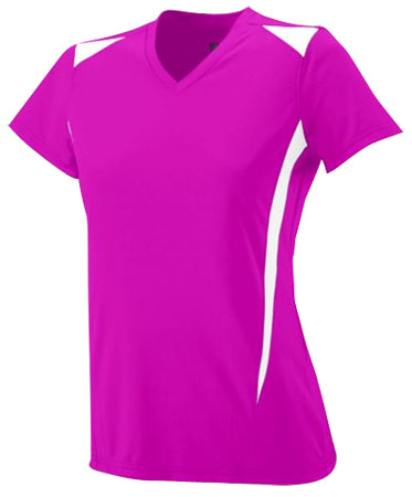 Augusta Premier Jersey - Pink/White | Midwest Volleyball Warehouse