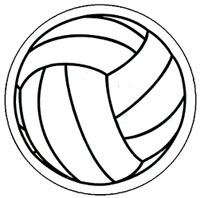 Large Volleyball Magnet - 5 3/4