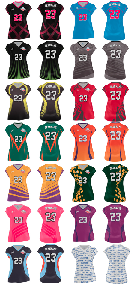 mizuno sublimated volleyball uniforms