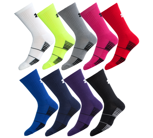Under Armour Team Performance Crew Sock | Midwest Volleyball Warehouse